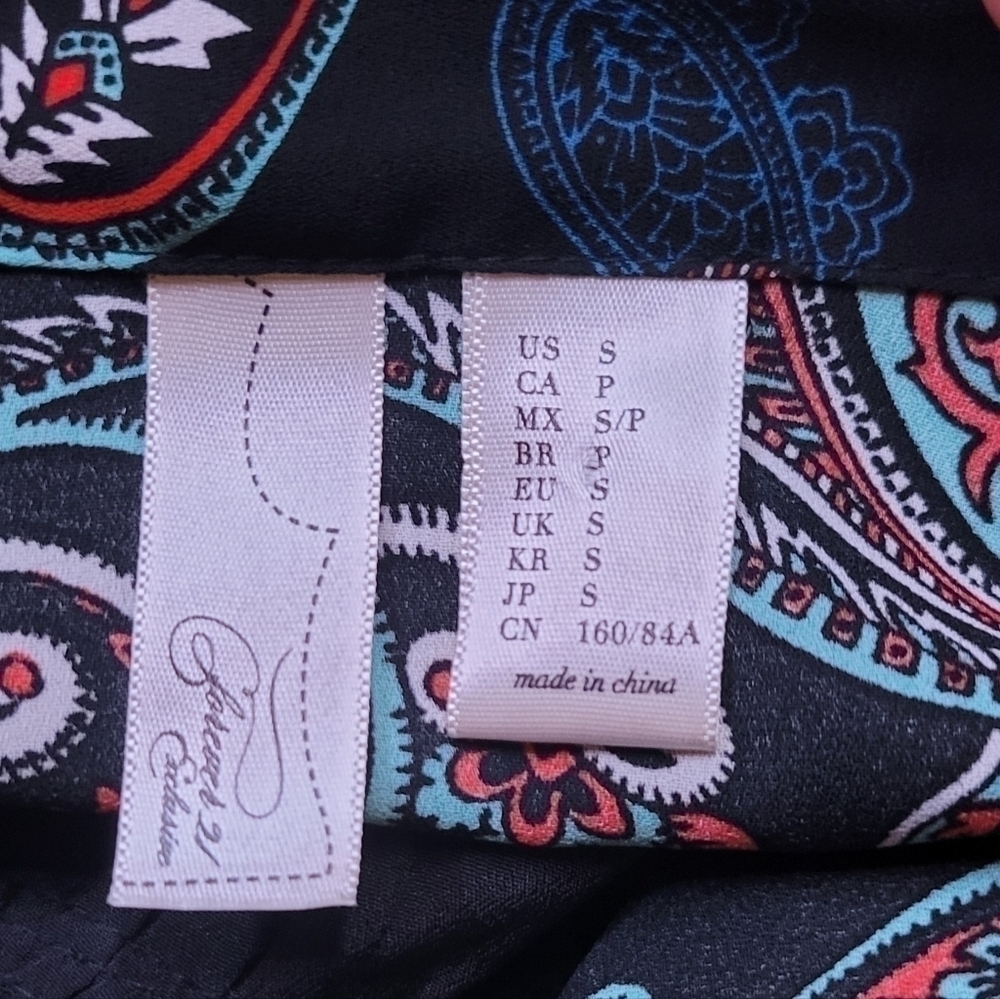 Paisley Print Black Dress - Picture 5 of 6